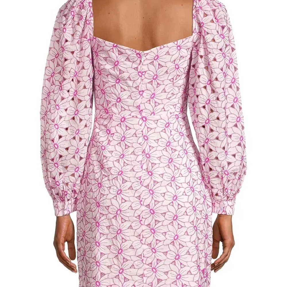 Elegant Pink Floral Women's Dress